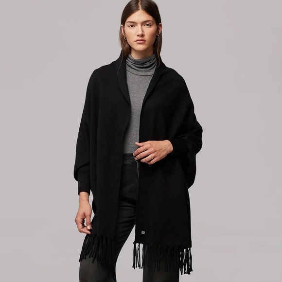 Soia & Kyo MIKU-S Cardigan/Scarf , Scarfigan Black.  One Size Fits All - Picture 2 of 4